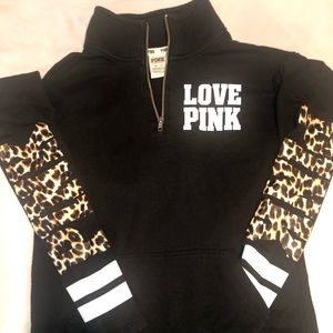 PINK with Animal Print Lettering on sleeve